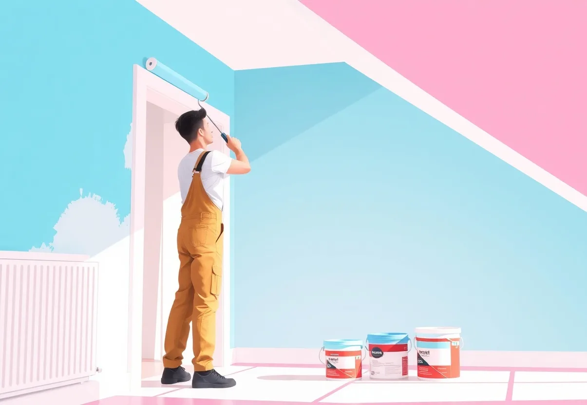 Peintre Lingolsheim 67380 en intervention sur un chantier